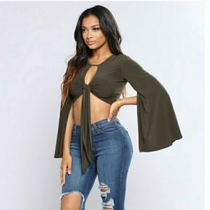 💜5 for 20$💜 Fashion Nova Crop Long Sleeve